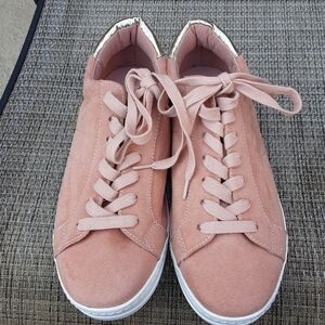 Asos pink lace up sneakers size 7 shoes